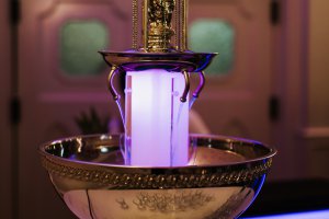 Fontanna alkoholowa fioletowa